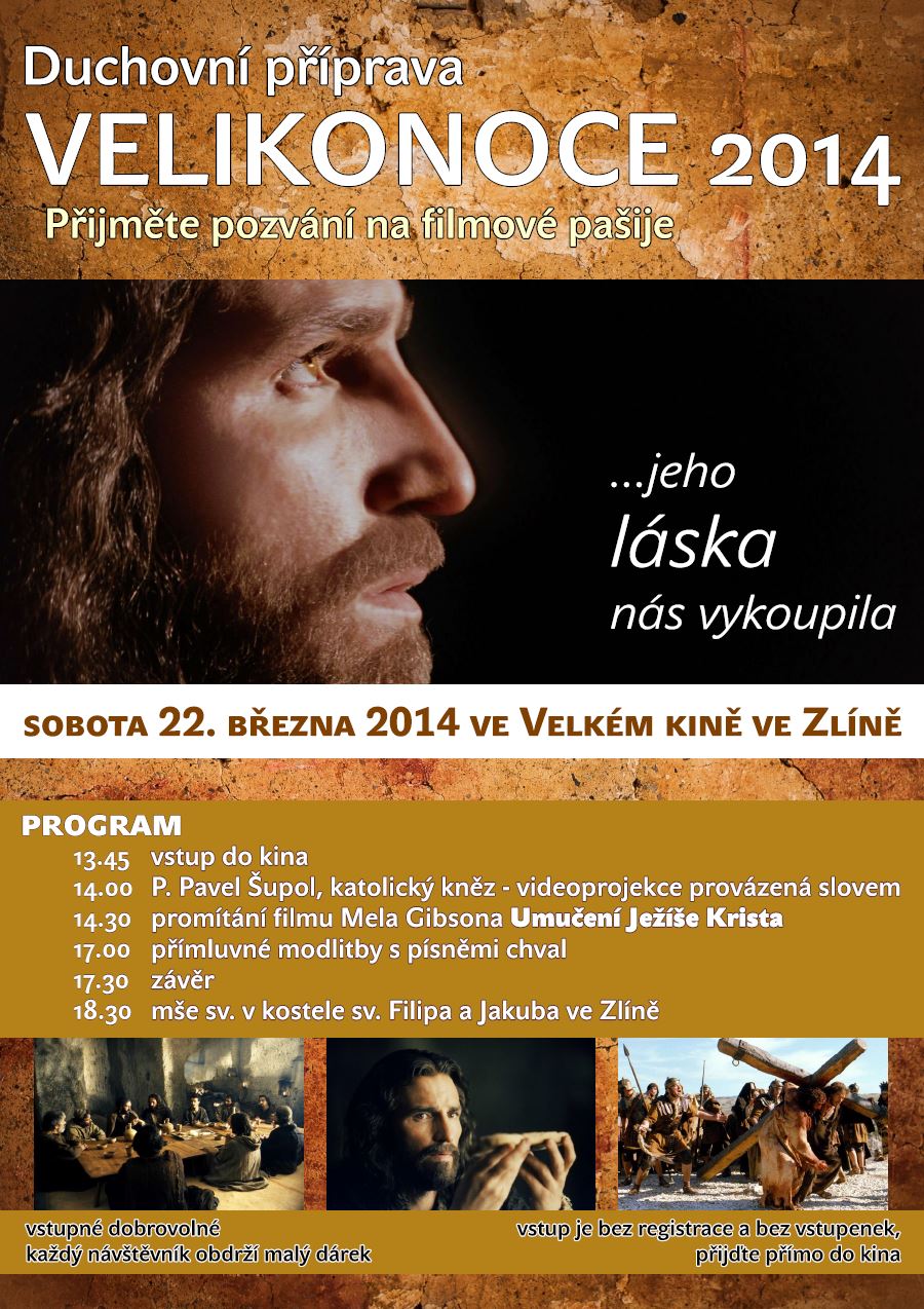 Filmové pašije ve Zlíně - 22. 3. 2014